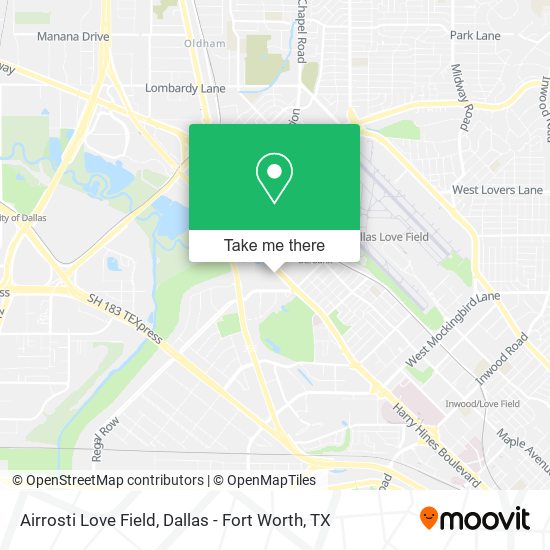 Airrosti Love Field map
