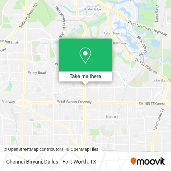 Chennai Biryani map