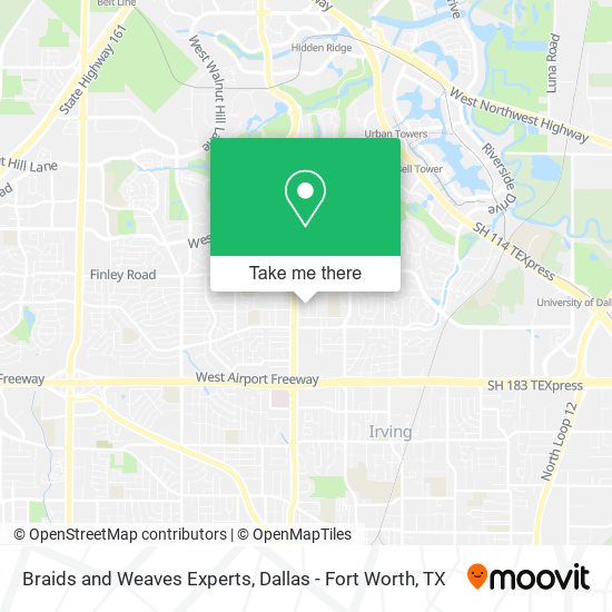 Mapa de Braids and Weaves Experts