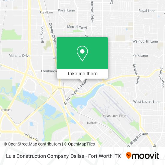 Luis Construction Company map
