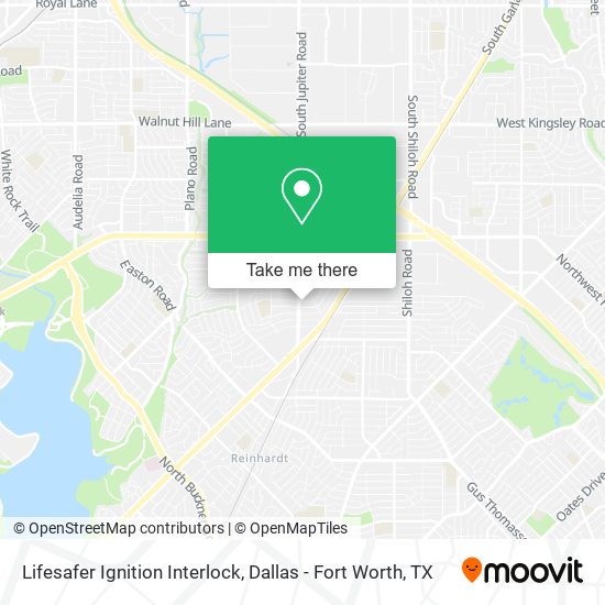 Lifesafer Ignition Interlock map