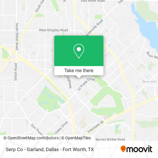 Serp Co - Garland map