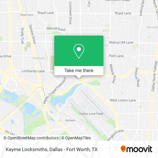 Keyme Locksmiths map