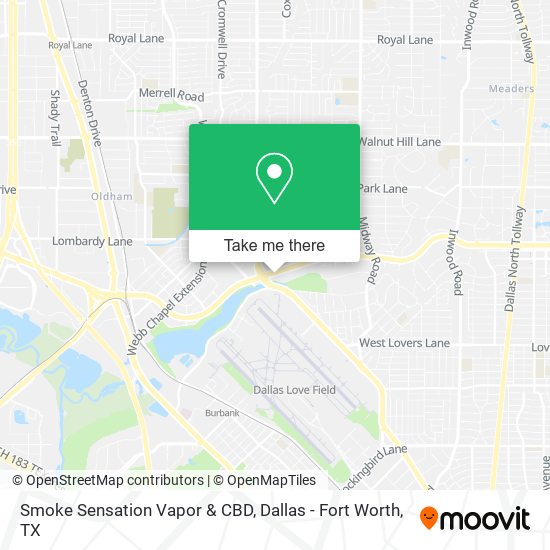 Smoke Sensation Vapor & CBD map