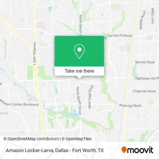 Mapa de Amazon Locker-Larva