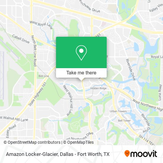 Amazon Locker-Glacier map