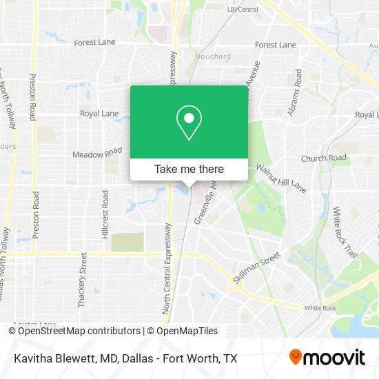 Kavitha Blewett, MD map