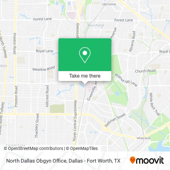 Mapa de North Dallas Obgyn Office