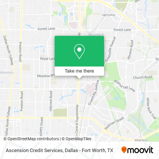 Ascension Credit Services map