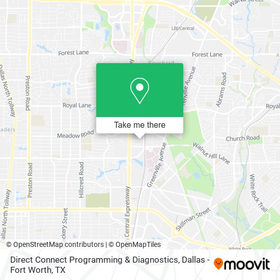 Mapa de Direct Connect Programming & Diagnostics