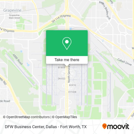 DFW Business Center map