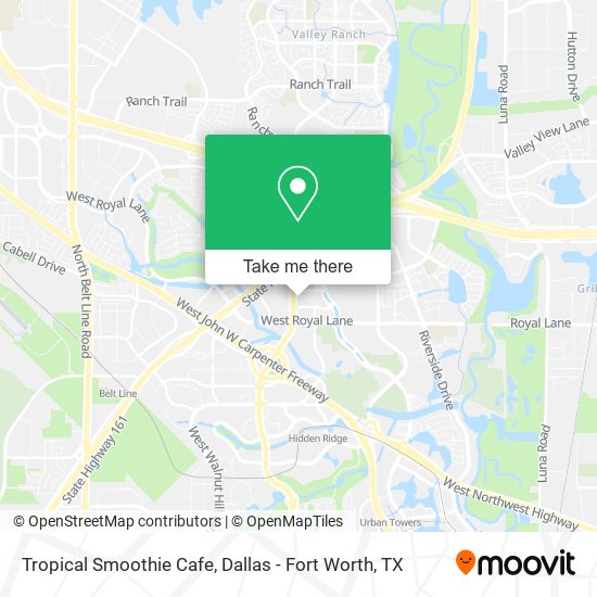 Tropical Smoothie Cafe map