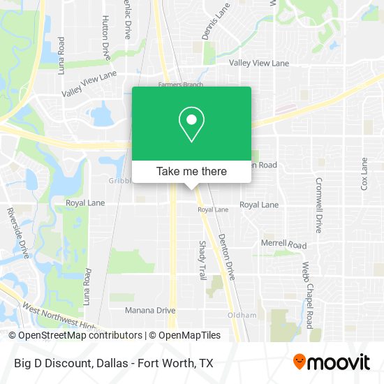 Big D Discount map