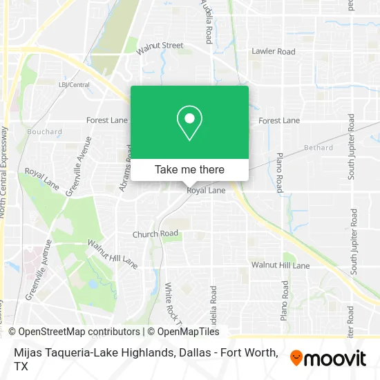 Mijas Taqueria-Lake Highlands map