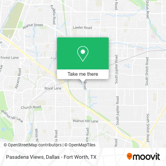 Mapa de Pasadena Views