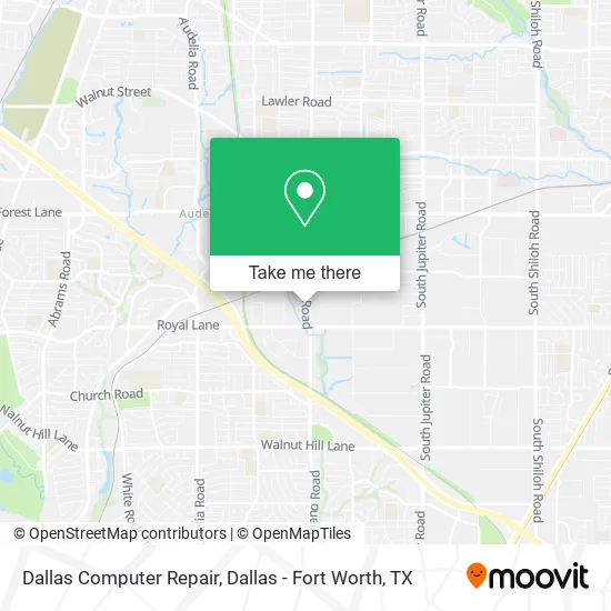 Dallas Computer Repair map