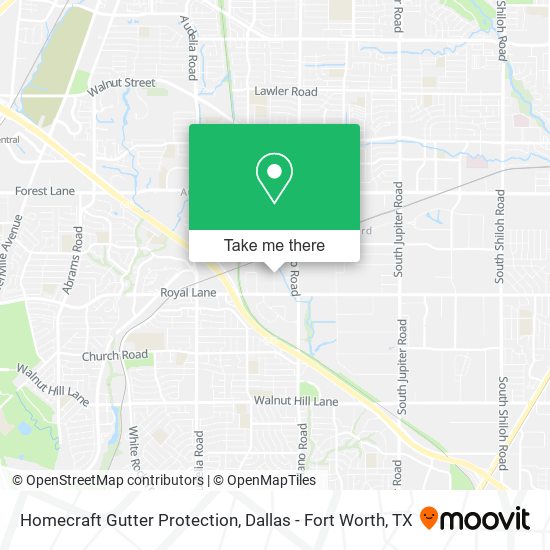 Mapa de Homecraft Gutter Protection