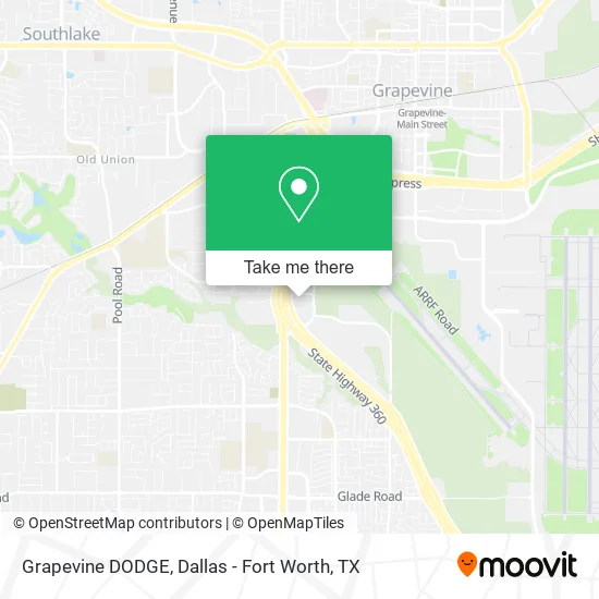 Grapevine DODGE map