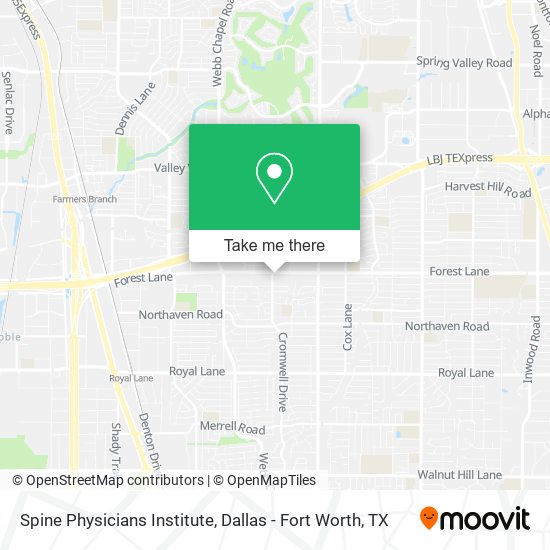 Spine Physicians Institute map