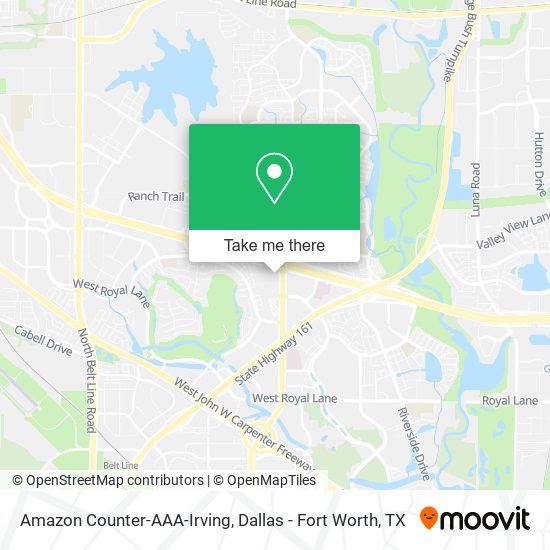 Amazon Counter-AAA-Irving map