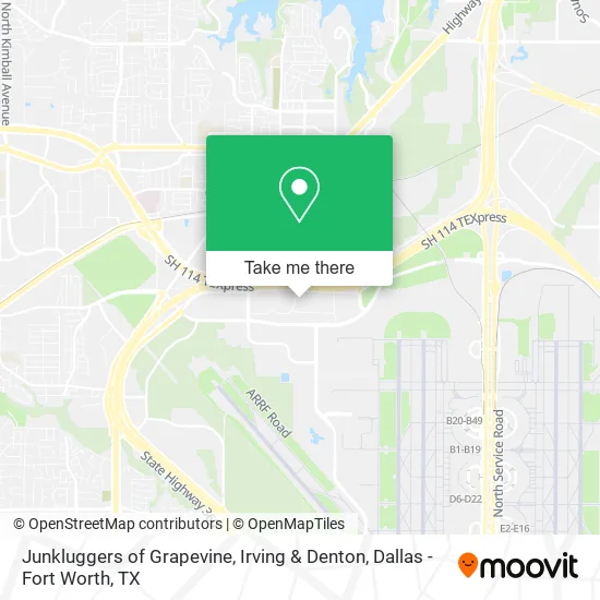 Mapa de Junkluggers of Grapevine, Irving & Denton