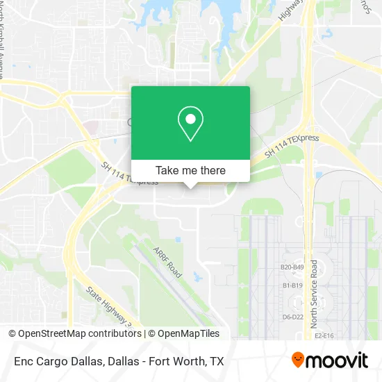 Enc Cargo Dallas map