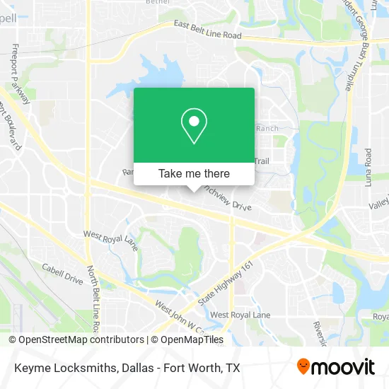 Keyme Locksmiths map