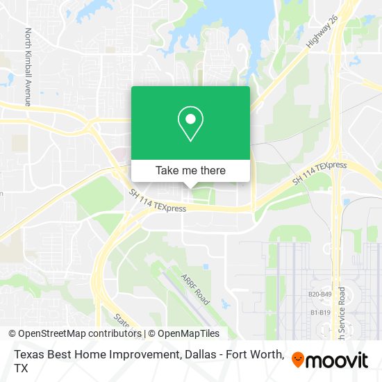 Texas Best Home Improvement map