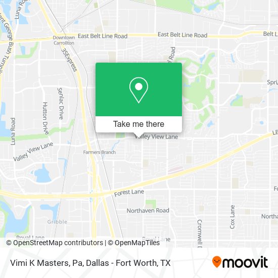 Vimi K Masters, Pa map