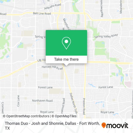 Thomas Duo - Josh and Shonnie map