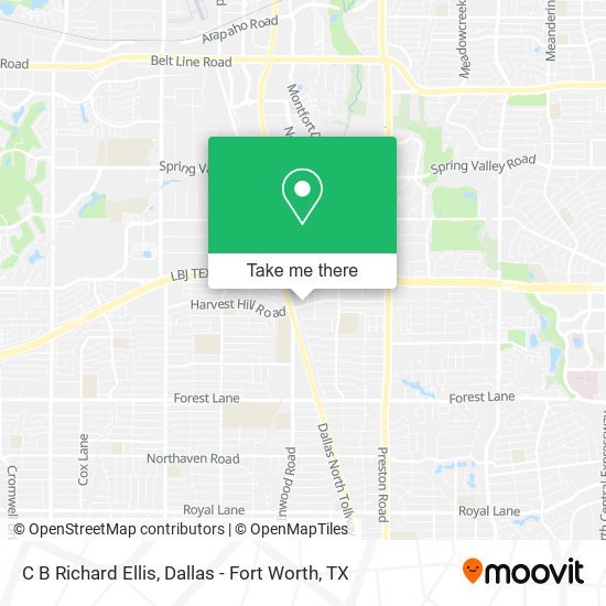 C B Richard Ellis map