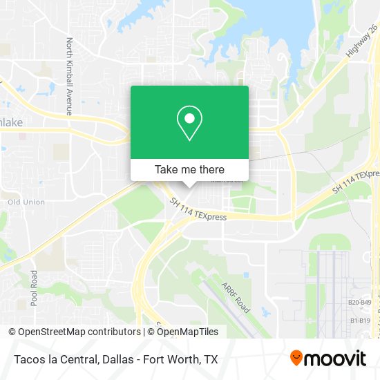 Tacos la Central map