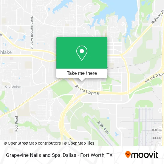 Grapevine Nails and Spa map