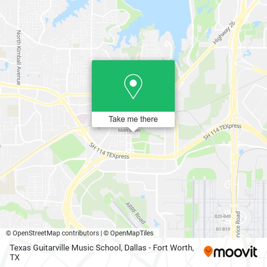Mapa de Texas Guitarville Music School