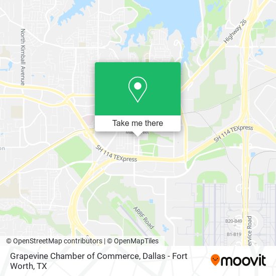 Grapevine Chamber of Commerce map