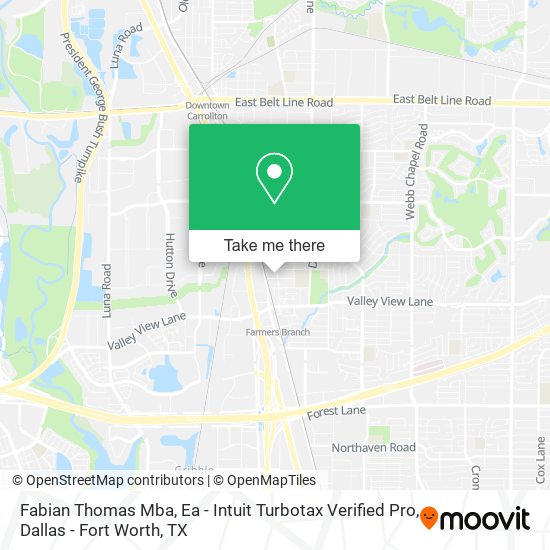 Fabian Thomas Mba, Ea - Intuit Turbotax Verified Pro map