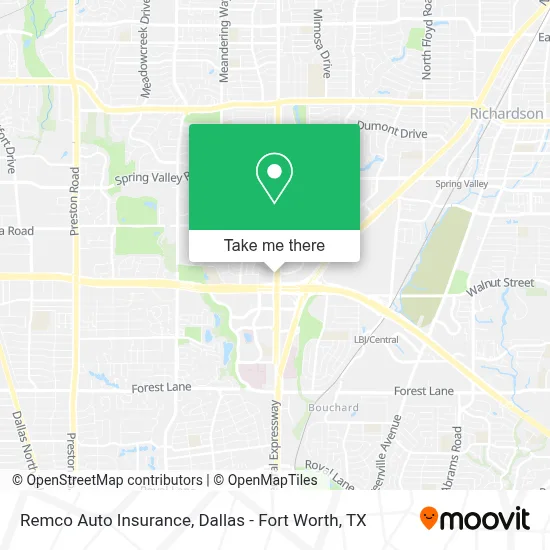 Remco Auto Insurance map