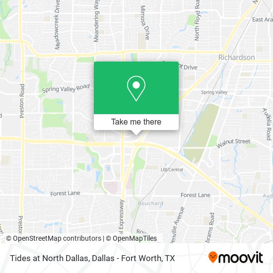 Tides at North Dallas map