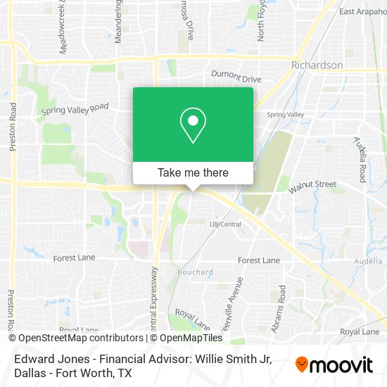 Mapa de Edward Jones - Financial Advisor: Willie Smith Jr