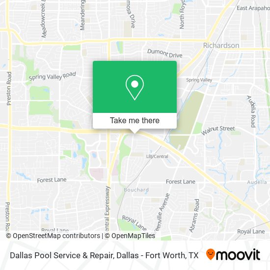 Mapa de Dallas Pool Service & Repair