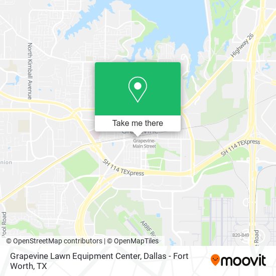 Mapa de Grapevine Lawn Equipment Center