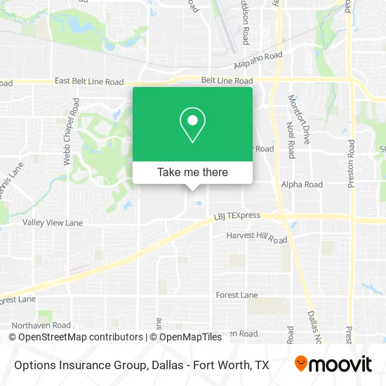 Options Insurance Group map