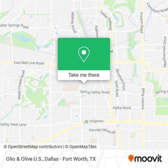 Olio & Olive U.S. map