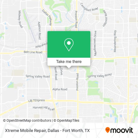 Xtreme Mobile Repair map