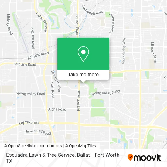 Escuadra Lawn & Tree Service map