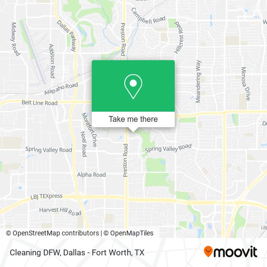 Mapa de Cleaning DFW