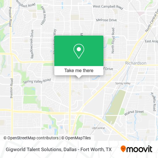 Mapa de Gigworld Talent Solutions