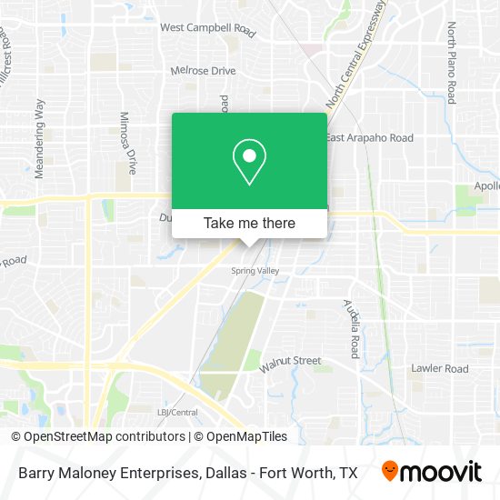 Barry Maloney Enterprises map