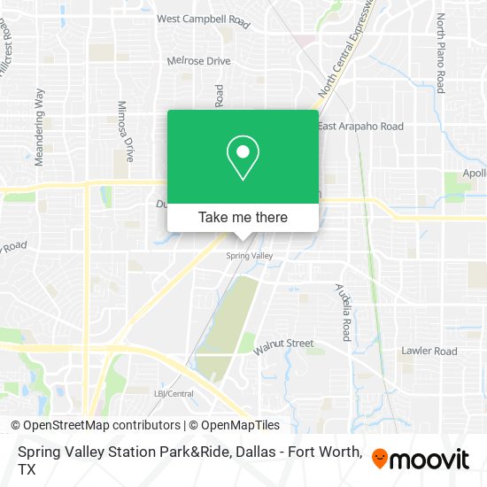 Mapa de Spring Valley Station Park&Ride