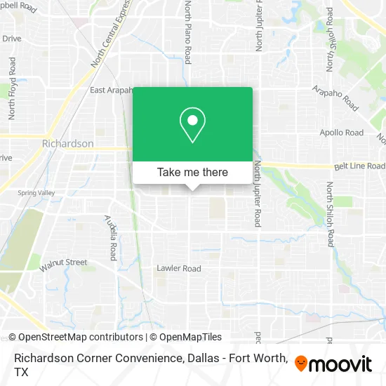 Richardson Corner Convenience map